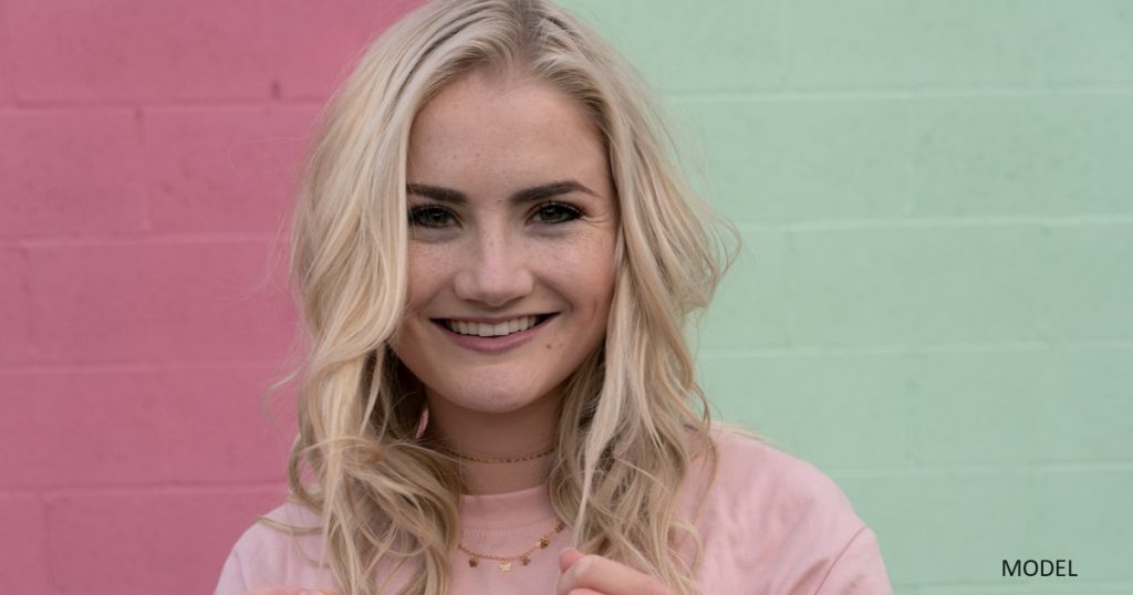 Young woman smiling at camera