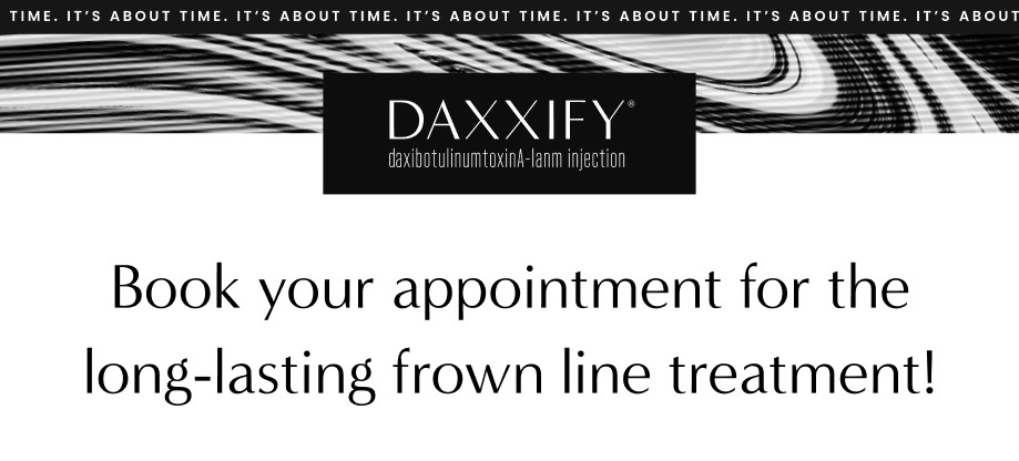 Introducing DAXXIFY, the long-lasting frown treatment. 