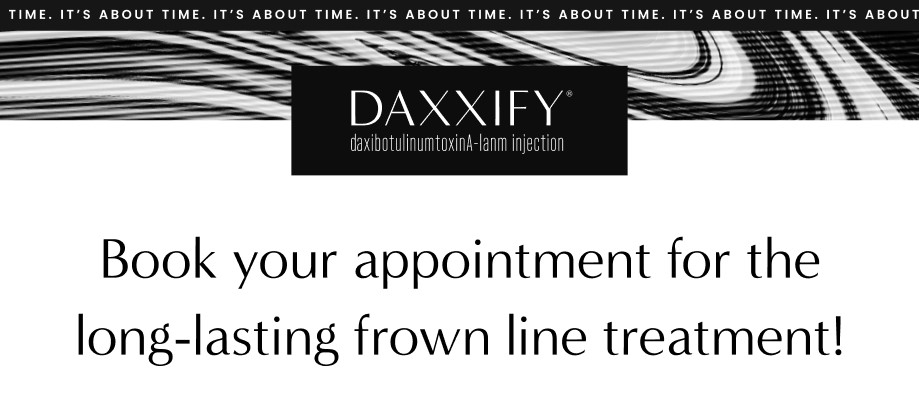 Introducing DAXXIFY, the long-lasting frown treatment.